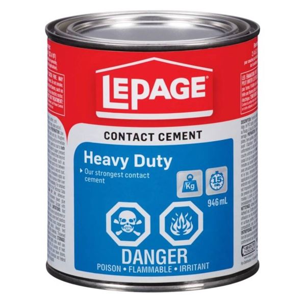 Lot of 3 – LePage Heavy Duty Contact Cement 946 mL