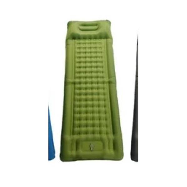 Inflatable Sleeping Pad in Green Color with Carrying Pouch *May Vary From Stock Photo*