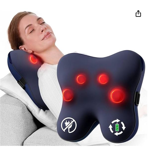 Bob And Brad Deep 3D Shiatsu Back Massager With Heat Technology