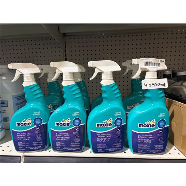 Moxie All-Purpose Disinfectant Spray, 4 x 950 ml Bottles