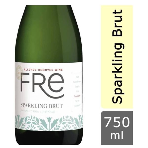 4 Bottles of FRE Sparkling Brut Alcohol-Removed Wine, 750ml