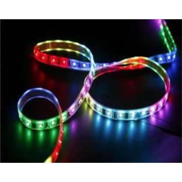 Lot of 4 Outdoor LED Strip Lights with Remote Control 60FT