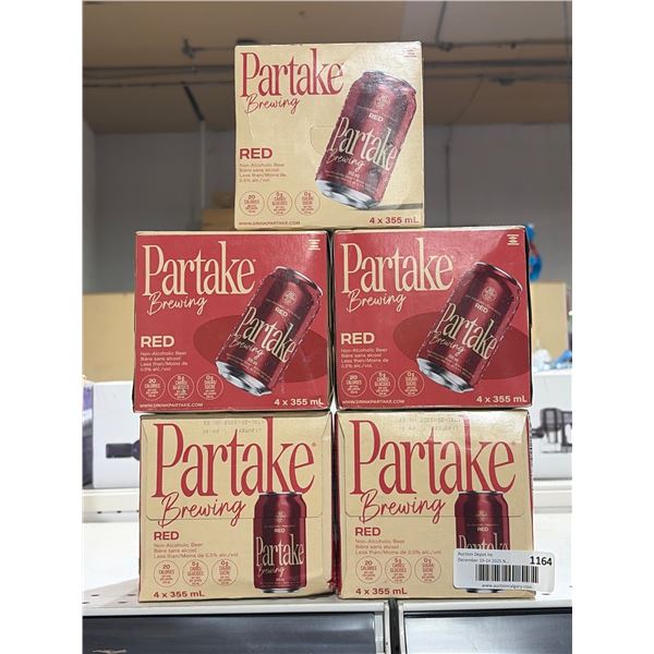Lot of Assorted Partake Brewing Red Non-Alcoholic Beer