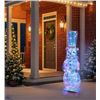 Image 1 : Prismatic Snowman Decorative Light Figure with 100 LEDs 36-Inch