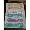 Image 1 : 6 Pack USB Charging Cables – Various Colors