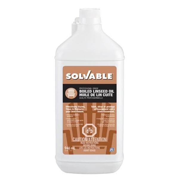 Lot of 6 – Solvable Boiled Linseed Oil – Protects Wood – Flammable [x=#82