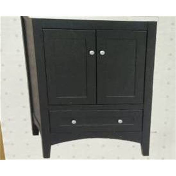 Homebase 24-inch Edinburgh Vanity in Espresso Finish – **NO TOP, ONLY CABINET BASE**