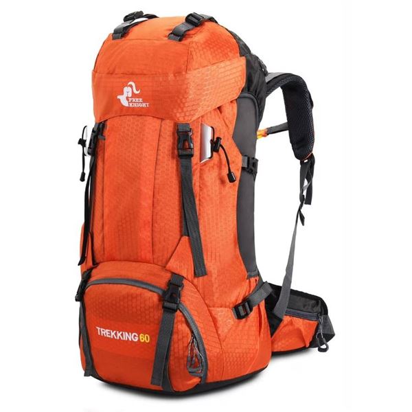 60L Waterproof Lightweight Hiking Backpack with Rain Cover,Outdoor Sport Travel Daypack for Climbing