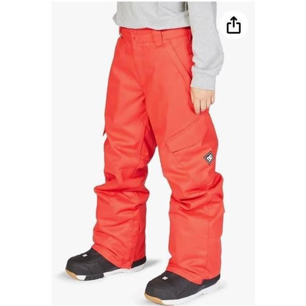 DC Snowboarding Banshee Youth Pants, Red, Size M/M, 10K Waterproof