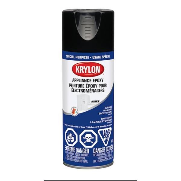 Lot of 3 – Krylon Scrubbable Appliance Epoxy – Gloss Finish – Black [x=#8