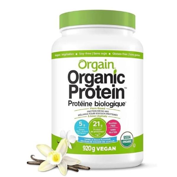 Orgain Organic Protein Powder, Vanilla Bean, 920g