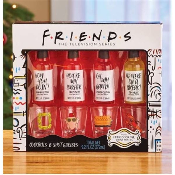 Friends 4-Piece Cocktail & Shot Glass Set 9.2 fl oz 272 ml