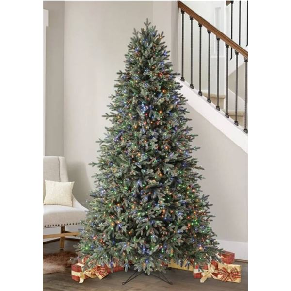 7.5 ft Pre-Lit Aspen EZ Connect Artificial Christmas Tree, 1,850 Color-Changing Radiant Micro LED Li