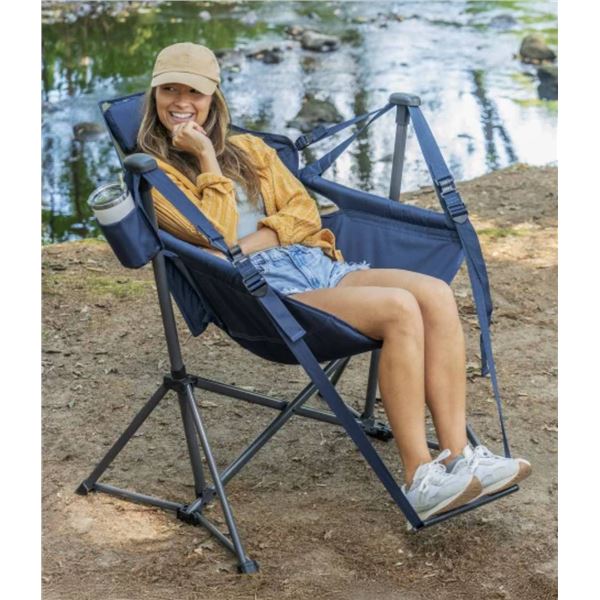 Rio Folding Hammock-Style Outdoor Chair With Tripod Base