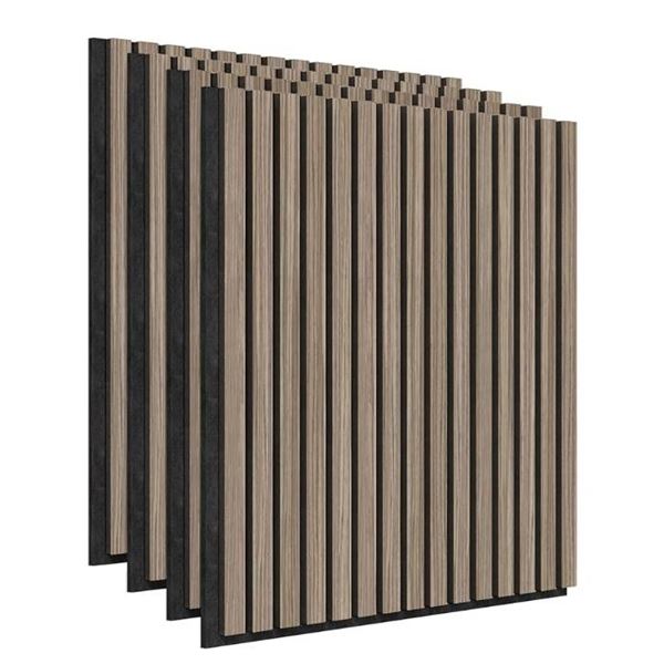 Artika Sonoluk Sound-Absorbing Panel Kit, Walnut Finish, Pack of 4