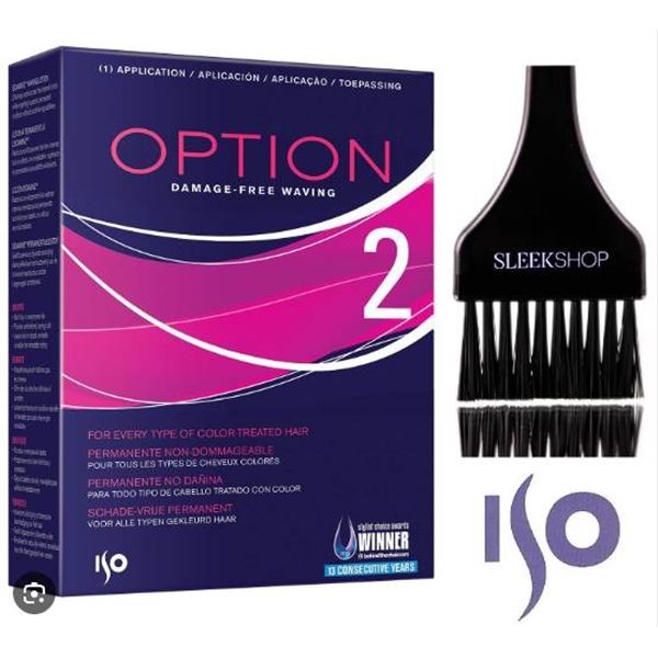Lot of 3  ISO OPTION Perm, Damage-Free Waving (with Sleek Tint Brush) (Option 2)