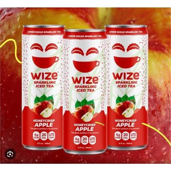 Wize Sparkling Apple Iced Tea – 12 x 355mL Cans