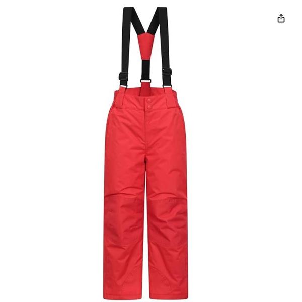 DC Banshee Youth Snowboarding Pants, Red, M/M, 10K Waterproof