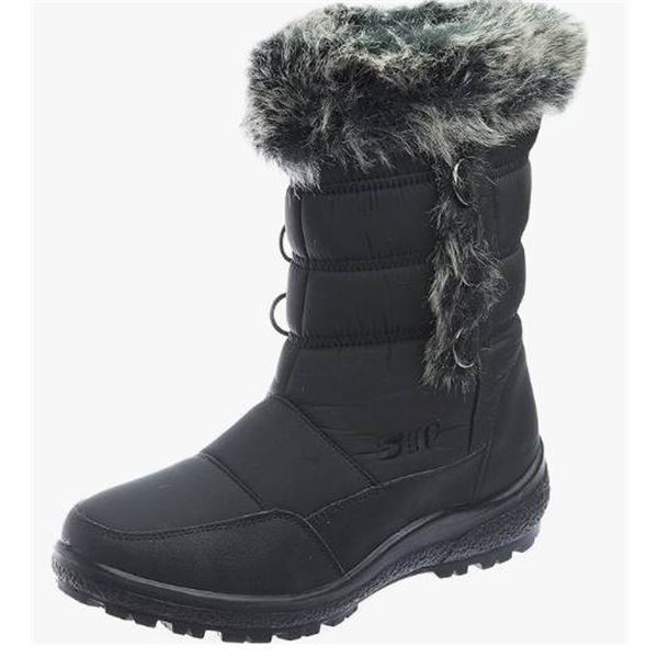 Northikee Women’s Waterproof Winter Boots, Style FW18AL-12-BLK, Size 7M