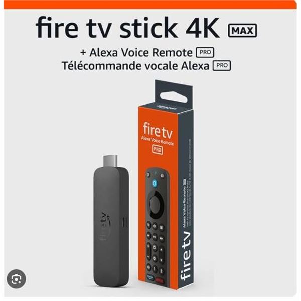 Amazon Fire TV Stick 4K Max With Alexa Voice Remote, 16 GB, Wi-Fi 6 Compatibility