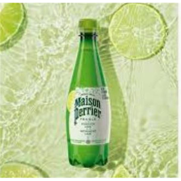 Perrier Lime Carbonated Spring Water, 24 x 500ml Bottles