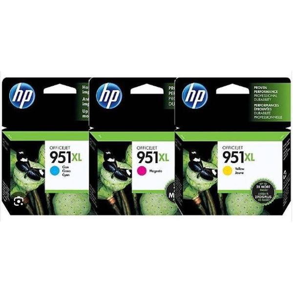 HP 951XL High-Capacity Ink Cartridge Set – Cyan, Magenta, Yellow