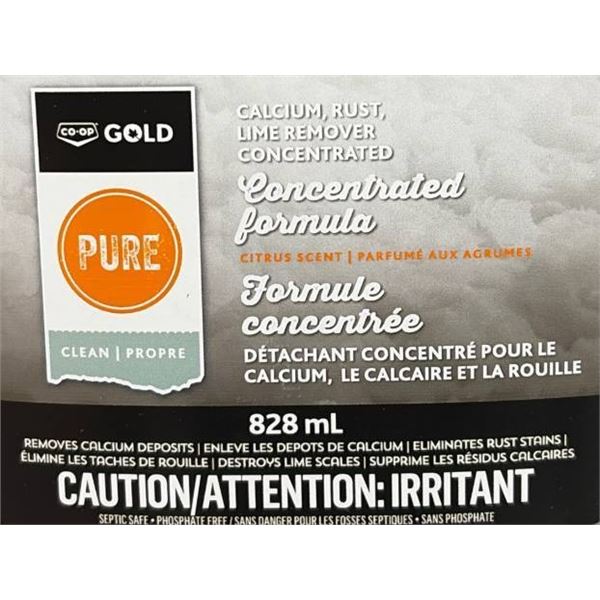 828 mL Calcium, Rust, Lime Remover Concentrated Formula – Made in Canada