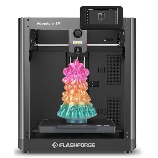 FlashForge Adventurer 5M 3D Printer, Model AD5M, Black