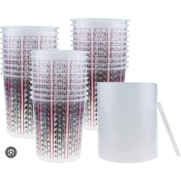Yesland 30-Pack Paint Mix Cups with Measurements