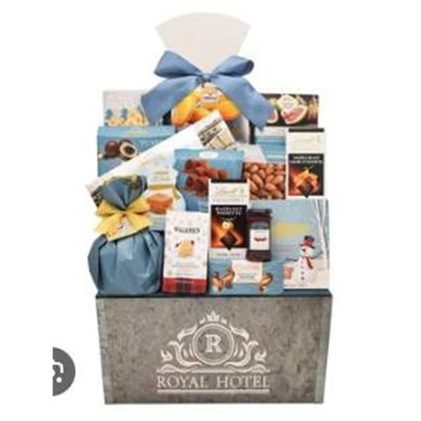 Gourmet Food Gift Basket featuring Lindt Products