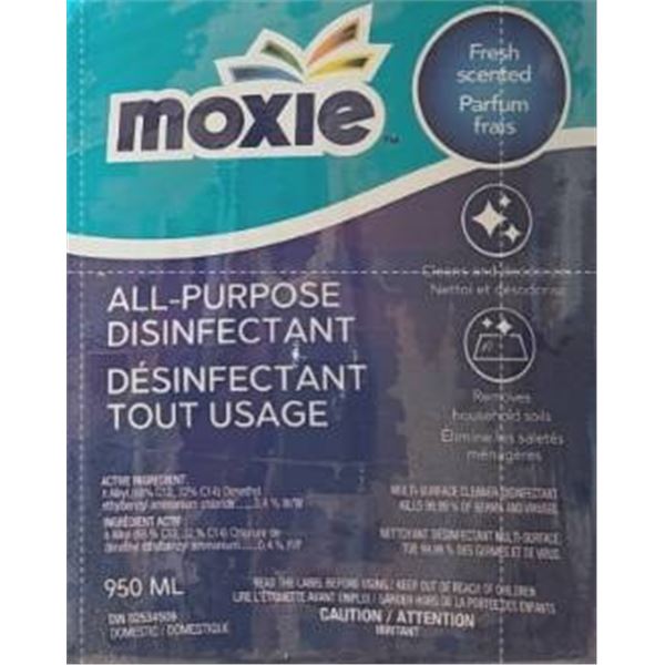 Moxie All-Purpose DisinfectantSpray , 8×950 mL