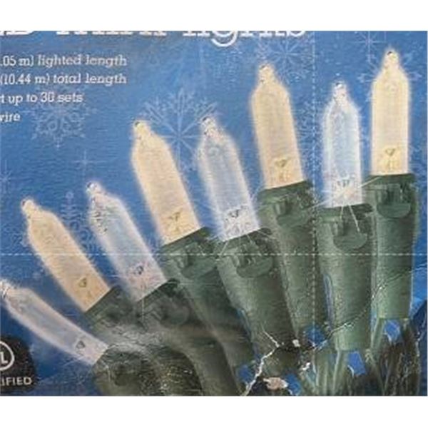 Sylvania Sparkle 100 LED Mini Lights Warm and Cool White 2x33ft