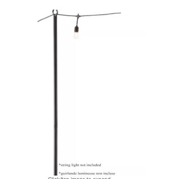 Lot of 4 – Holiday String Light Poles, 9 Ft (2 – 2 packs)