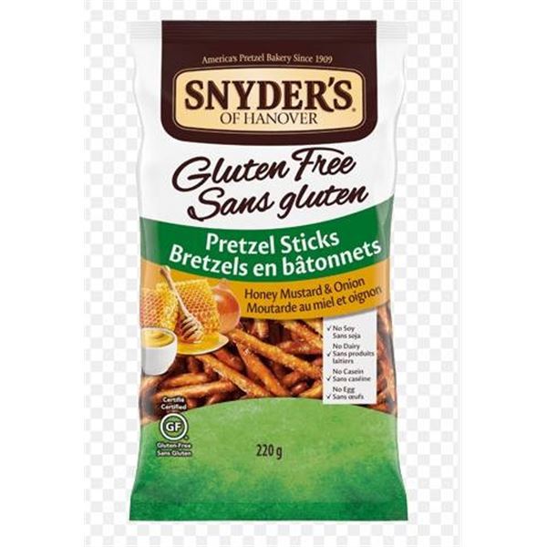 Snyder’s Of Hanover Gluten-Free Honey Mustard Pretzel Sticks 7 x 220 g