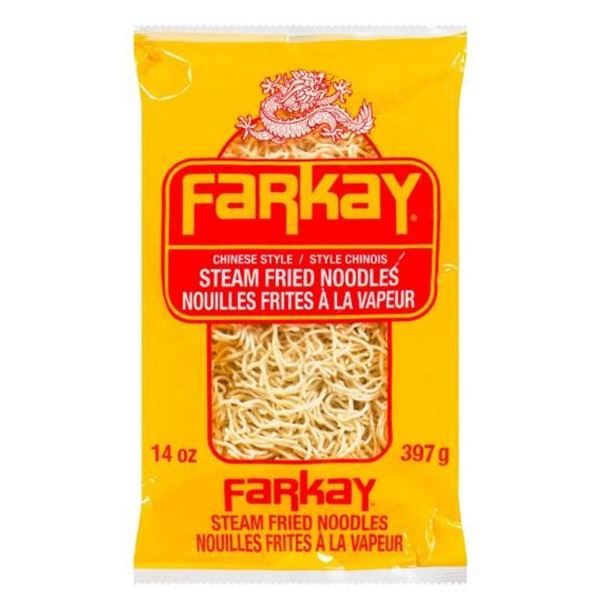 Farkay Chinese-Style Steam-Fried Noodles, 397g, Pack of 10