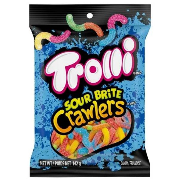 Trolli Sour Brite Crawlers 142g Pack, Multipack of 12