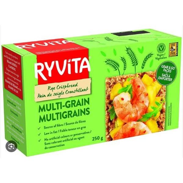 Ryvita Multi-Grain Rye Crispbread, 12 Units of 250g Each