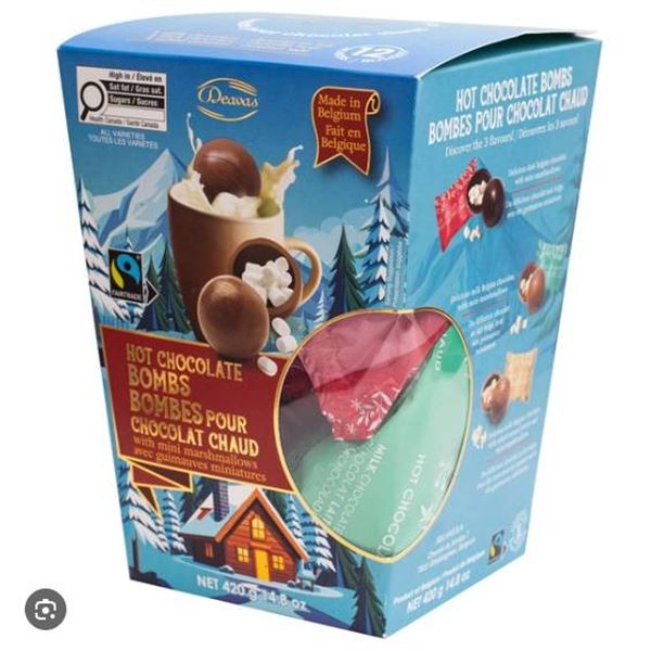Belvas Hot Chocolate Bombs with Mini Marshmallows, 420g (14.8 oz)
