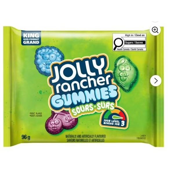 Jolly Rancher Gummies Sours 12-Pack 96g Per Unit