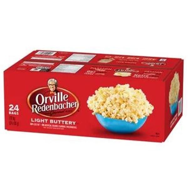 Orville Redenbacher Light Buttery Popcorn, 24 Bags, 1.92 kg