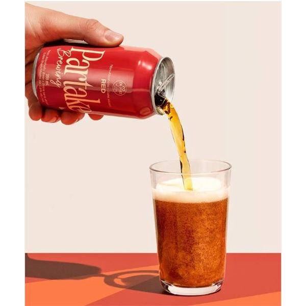 Partake Brewing Red Non-Alcoholic Beer, 12 x 355mL