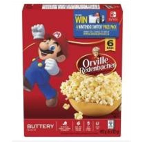 Orville Redenbacher Microwave Popcorn 6 x 492g Butter Flavor