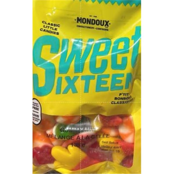Mondoux Sweet Sixteen Jelly Candy Mix 24 x 135g Packs