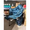 Image 4 : MAC Folding Chair with Carrying Bag, 200 lb Load Capacity, Blue