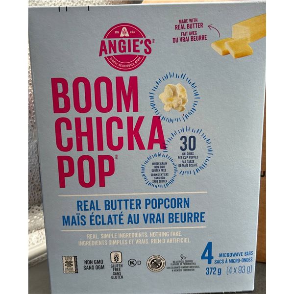 Case of 6 – Angie’s BOOMCHICKAPOP Real Butter Popcorn4 x 93 Packs