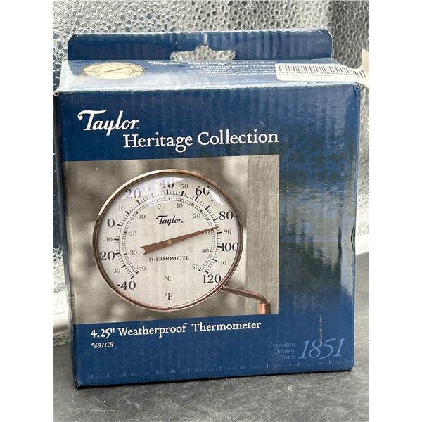 Taylor Heritage Collection 4.25-Inch Weatherproof Thermometer (Model 481CR)