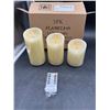 Image 2 : 3PK Flameless LED Candle Set with Remote Control