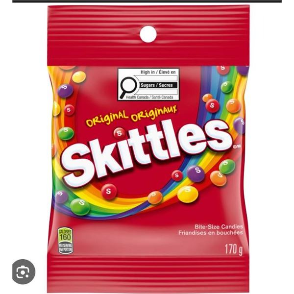 Skittles Bite-Size Candies, 170g Bag, 12 Count