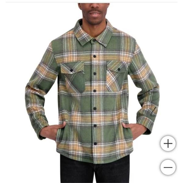 Dakine Men’s XXL Plaid Shirt Jacket in Green
