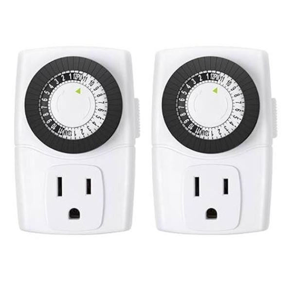 BN-LINK BND-60/U47 Mechanical Timer 2-Pack, Indoor, 3-Prong